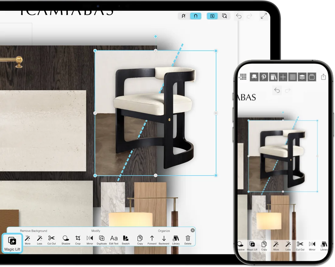 Morpholio Board: Eliminación de Fondo Magic Lift